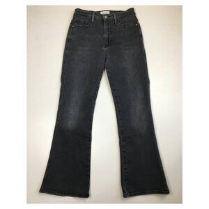 FRAME Denim Condor Wash Le Sylvie Kick Boot 5 Pocket Logo Hardware Jeans